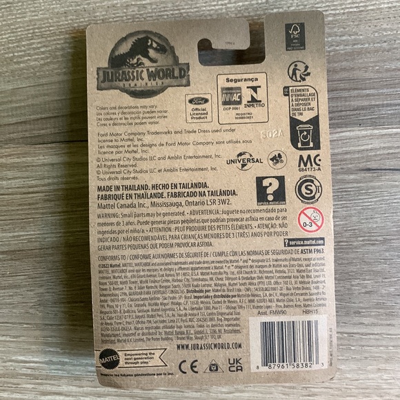 Ford Panel Van Matchbox Jurassic World Dominion Mattel MB JP 2022 New Toy Car - Picture 5 of 6